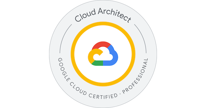 Google Cloud Professional Cloud Architect badge