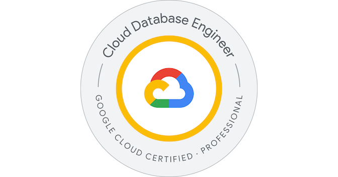Google Cloud Professional Cloud Database Engineer badge